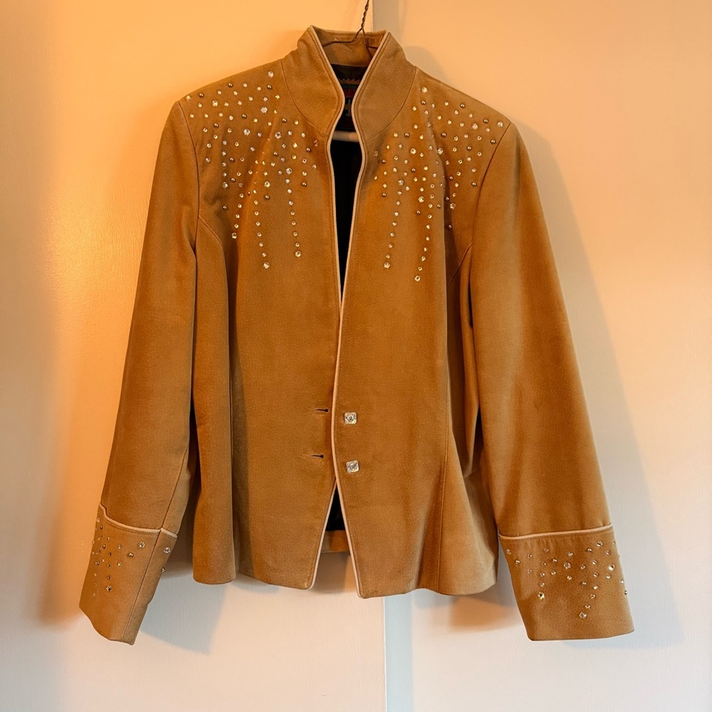 Renegade Spirit Brown Leather Jacket Women's made in USA Size Medium